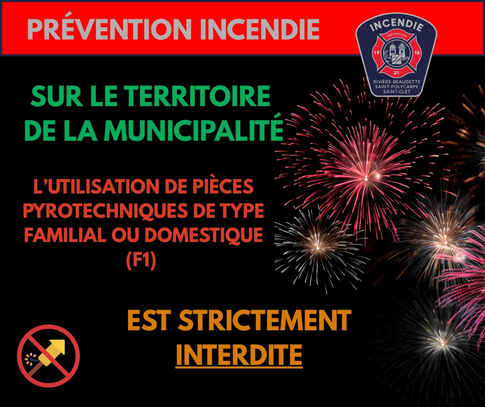 FEUX D’ARTIFICE